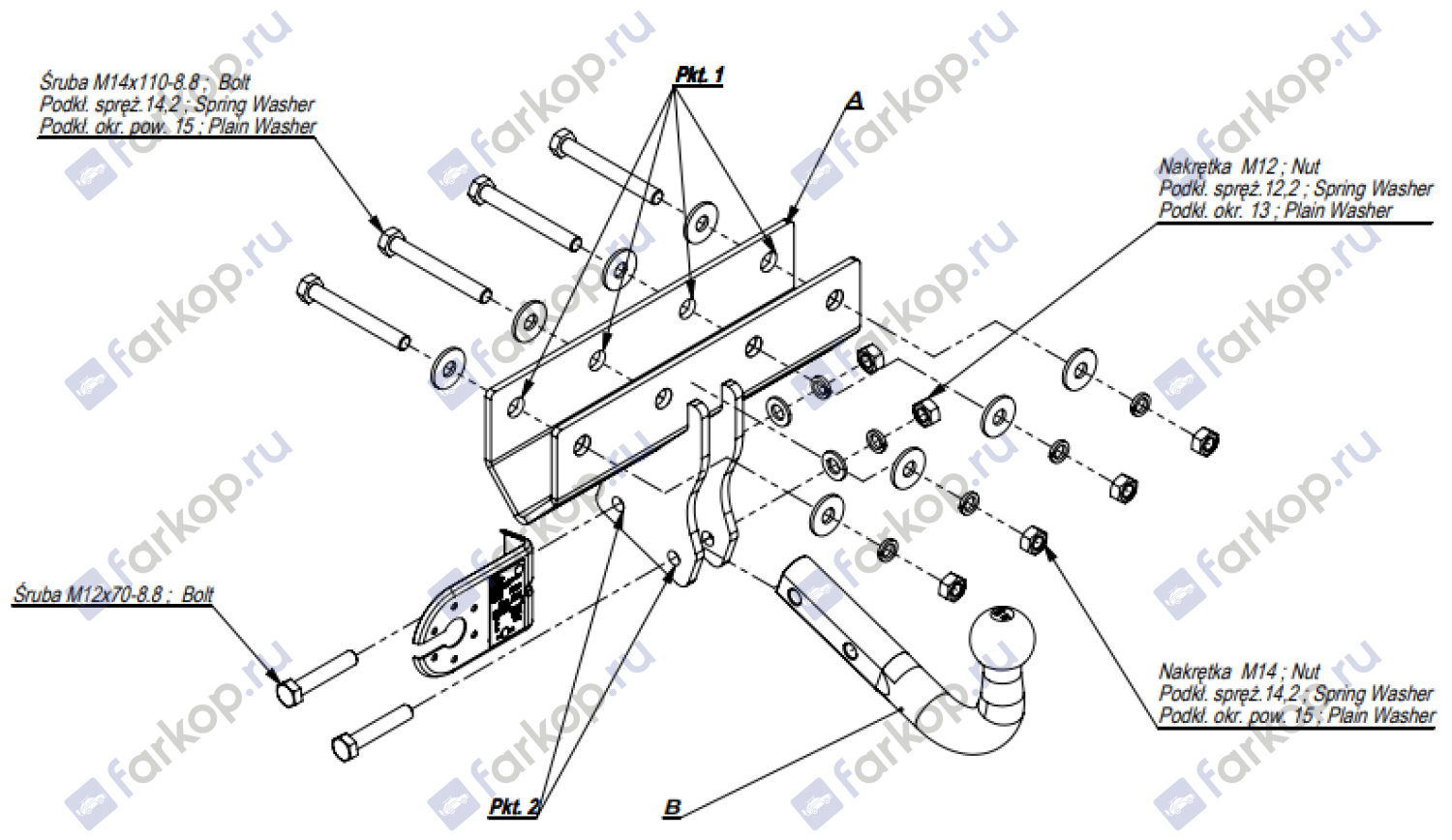 Фаркоп Imiola для Jeep Commander 2006-2010 J.027 в 