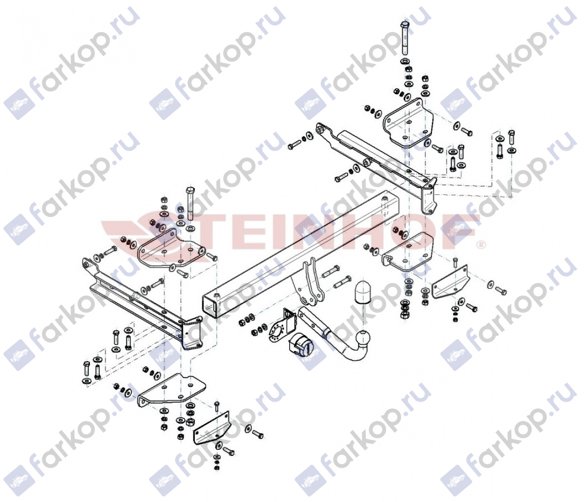 Фаркоп Steinhof для Mercedes M-Class (W166) 2011-2015 M-128 в 