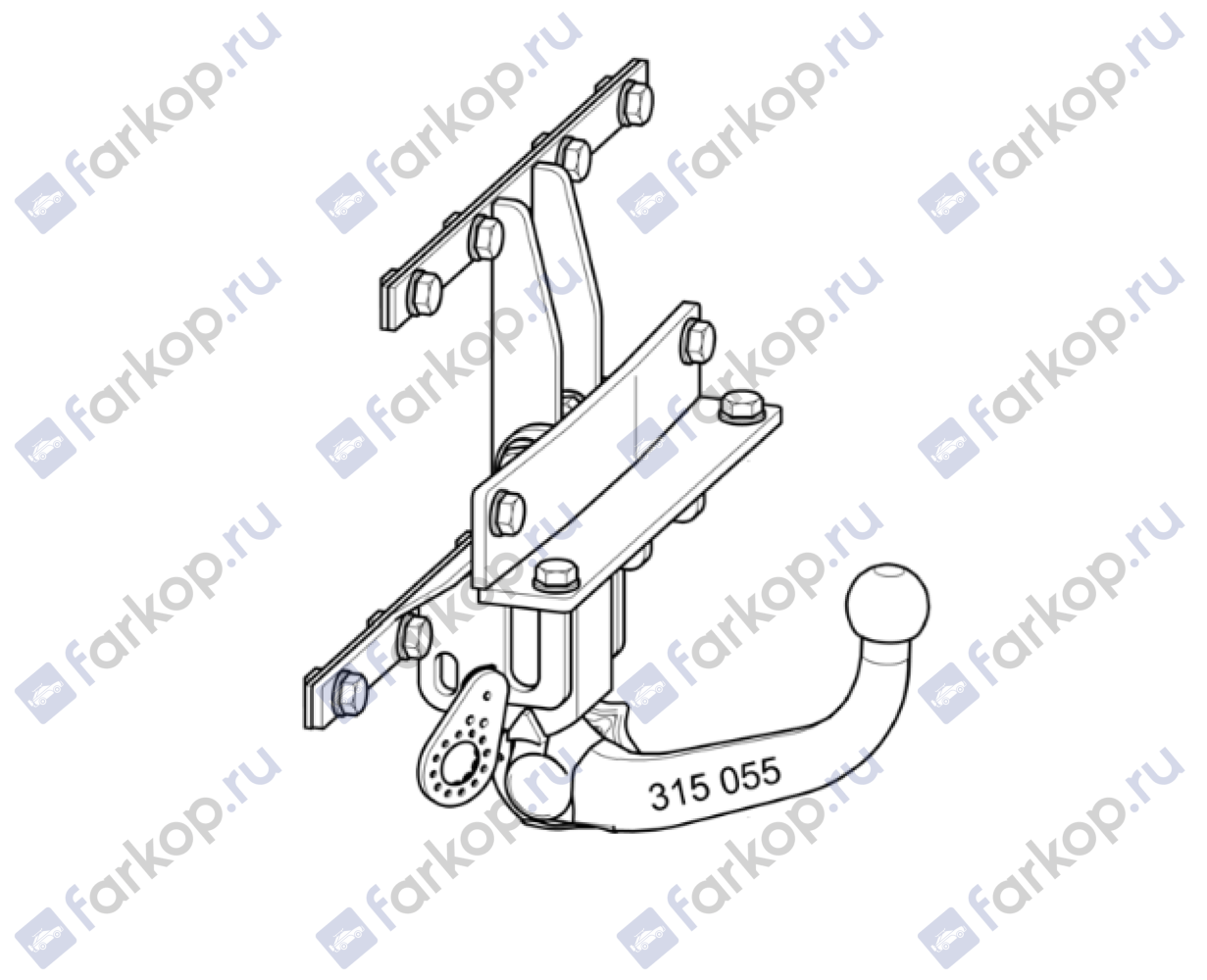 Фаркоп Westfalia для Volvo C30 2006-2013 Арт. 320066600001 320066600001 в 