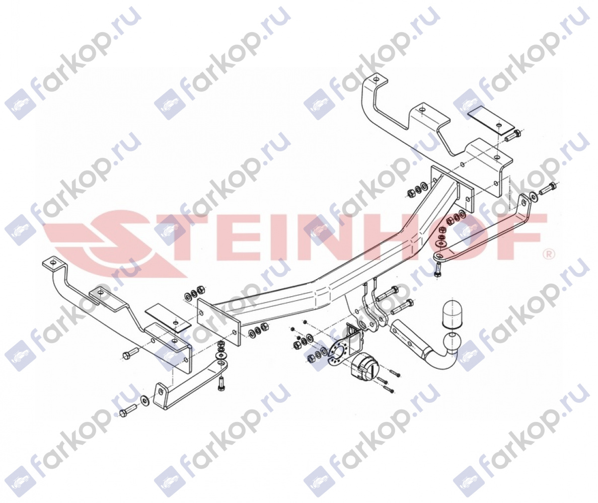 Фаркоп Steinhof для Jeep Grand Cherokee 1999-2005 Арт. J-060 J-060 в 