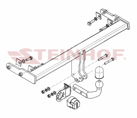 Фаркоп Steinhof для Volvo S60 2010-2018 V-292 в 