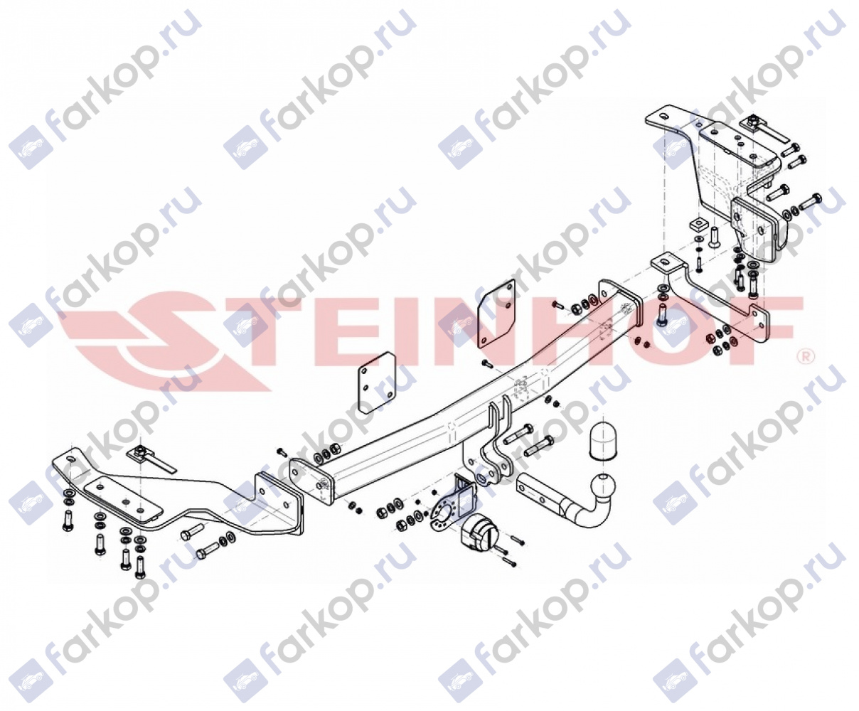 Фаркоп Steinhof для Kia Carnival 2006-2014 K-065 в 