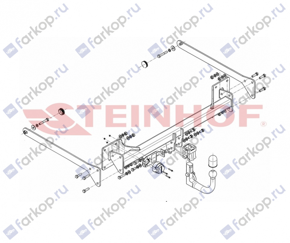 Фаркоп Steinhof для Audi A8 2010-2017 Арт. A-105 A-105 в 