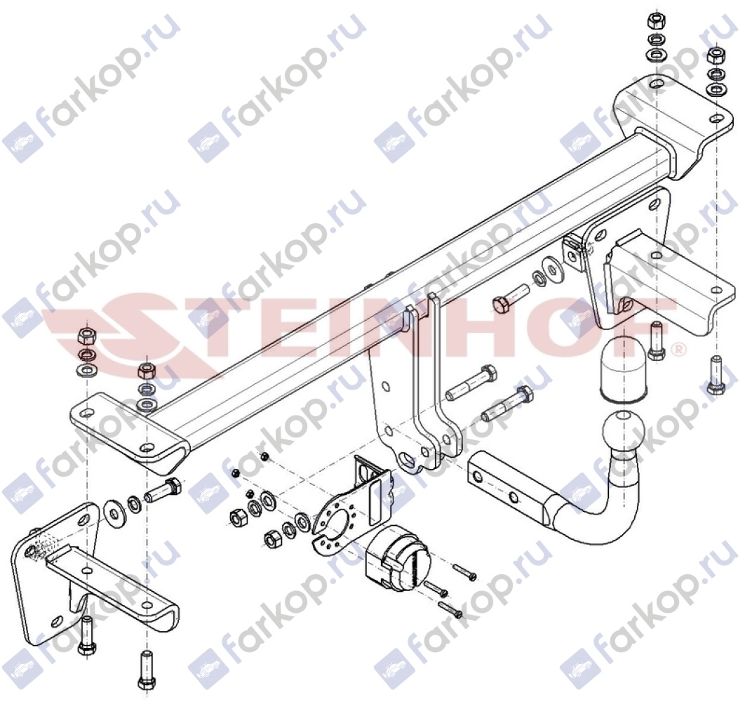 Фаркоп Steinhof для Mercedes A-class 2018- M-163 в 