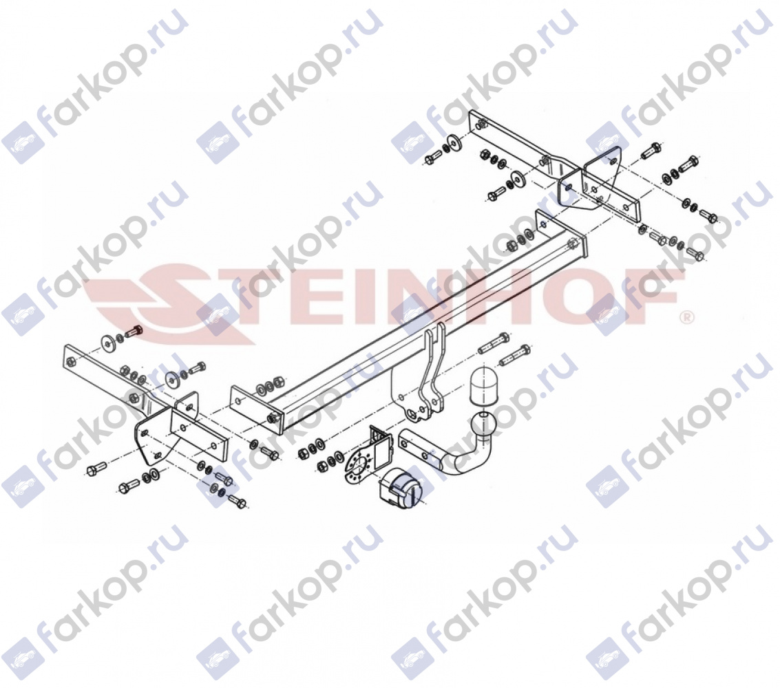 Фаркоп Steinhof для Mercedes A-Class (W169) 2004-2012 M-098 в 