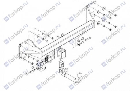 Фаркоп Imiola для BMW X6 2008-2014 Арт. B.A18 B.A18 в 