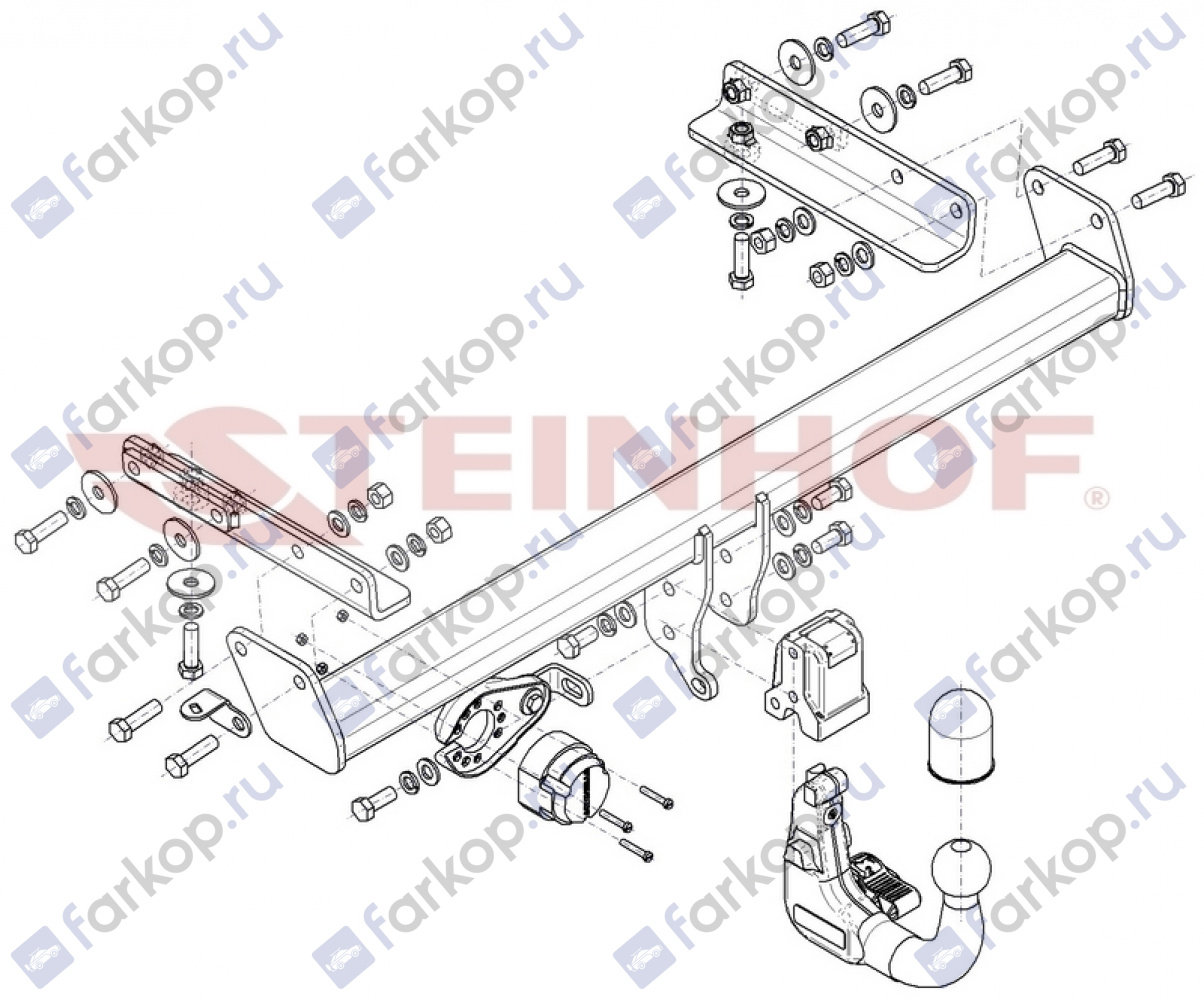 Фаркоп Steinhof для Subaru Outback 2020- Арт. S-436 S-436 в 