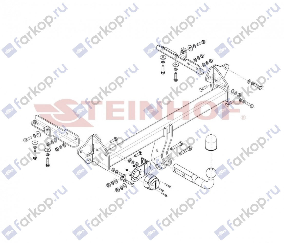 Фаркоп Steinhof для Subaru XV 2017- Арт. S-426 S-426 в 