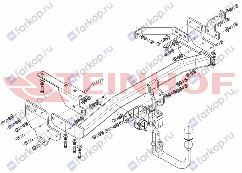 Фаркоп Steinhof для Infiniti EX30,37 2007-2013 I-027 в 