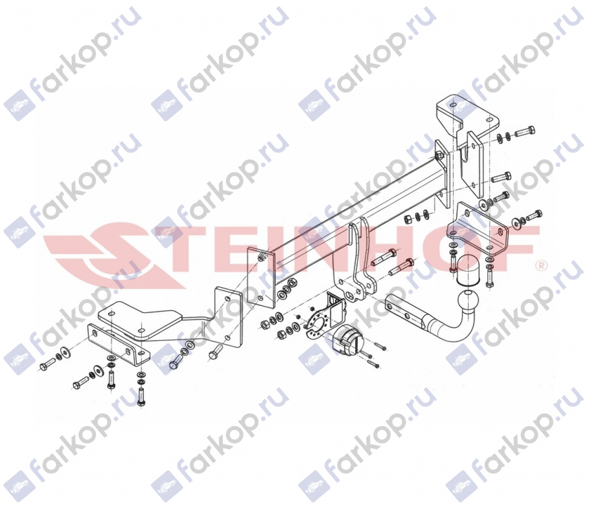 Фаркоп Steinhof для Hyundai Tucson 2015-2018 H-280 в 