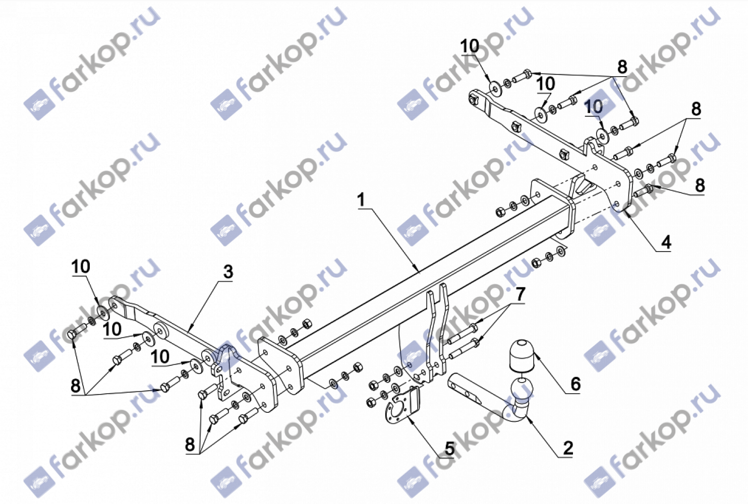 Фаркоп Auto-Hak для Subaru Outback 2015- Арт. SU 49 SU 49 в 