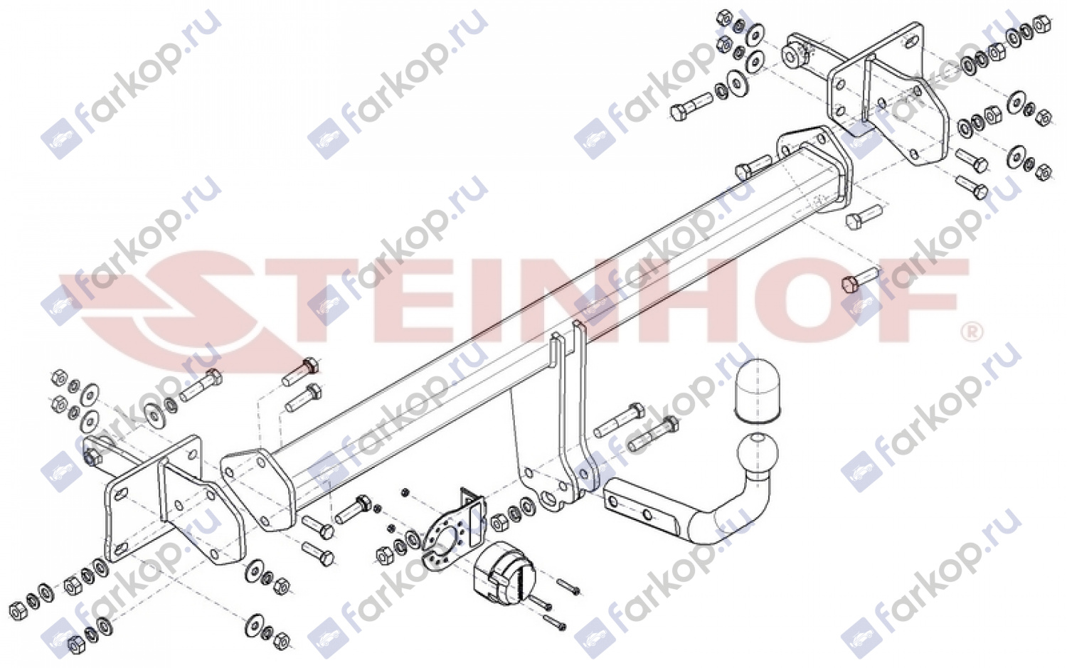 Фаркоп Steinhof для Mercedes C-class 2021- Арт. M-186 M-186 в 