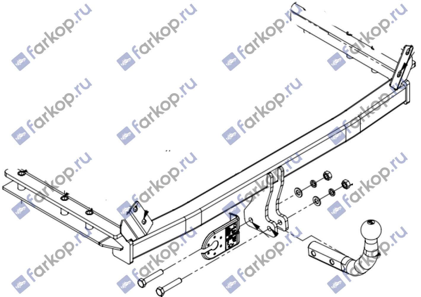 Фаркоп Imiola для Audi 80 1991-1996 Арт. A.004 A.004 в 