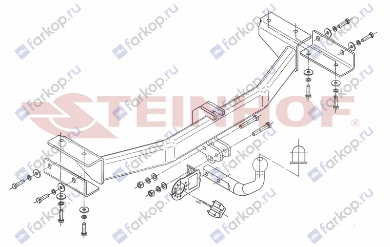 Фаркоп Steinhof для Hyundai ix35 2010-2015 H-247 в 