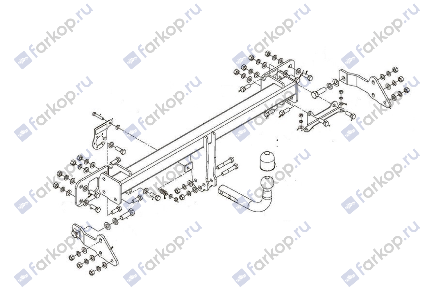 Фаркоп Auto-Hak для Mercades C-class 2014- Арт. D 48 D 48 в 