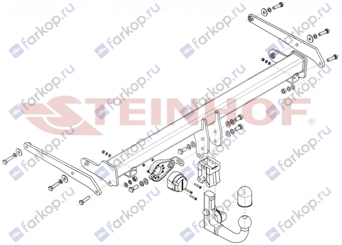 Фаркоп Steinhof для Audi Q3 (Sportback) 2019- Арт. A-118 A-118 в 