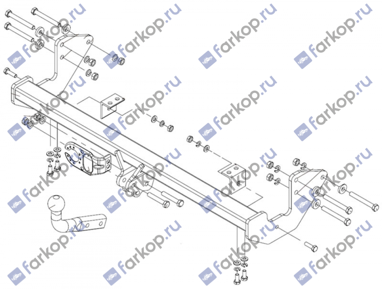 Фаркоп Brink для Mercedes Vito 2003-2005  419000 в 