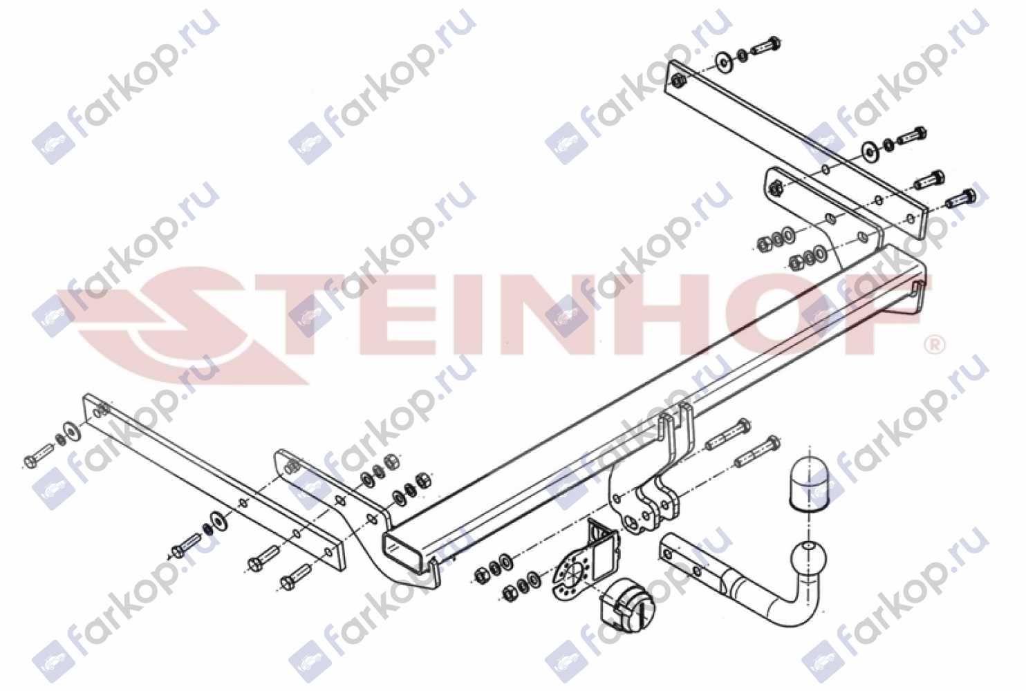 Фаркоп Steinhof для Ford Kuga 2013-2019 F-255 в 