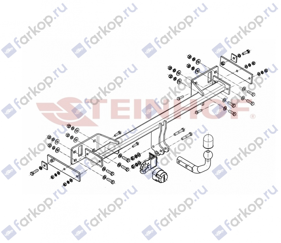 Фаркоп Steinhof для Mercedes A-Class (W176) 2012-2018 M-101 в 