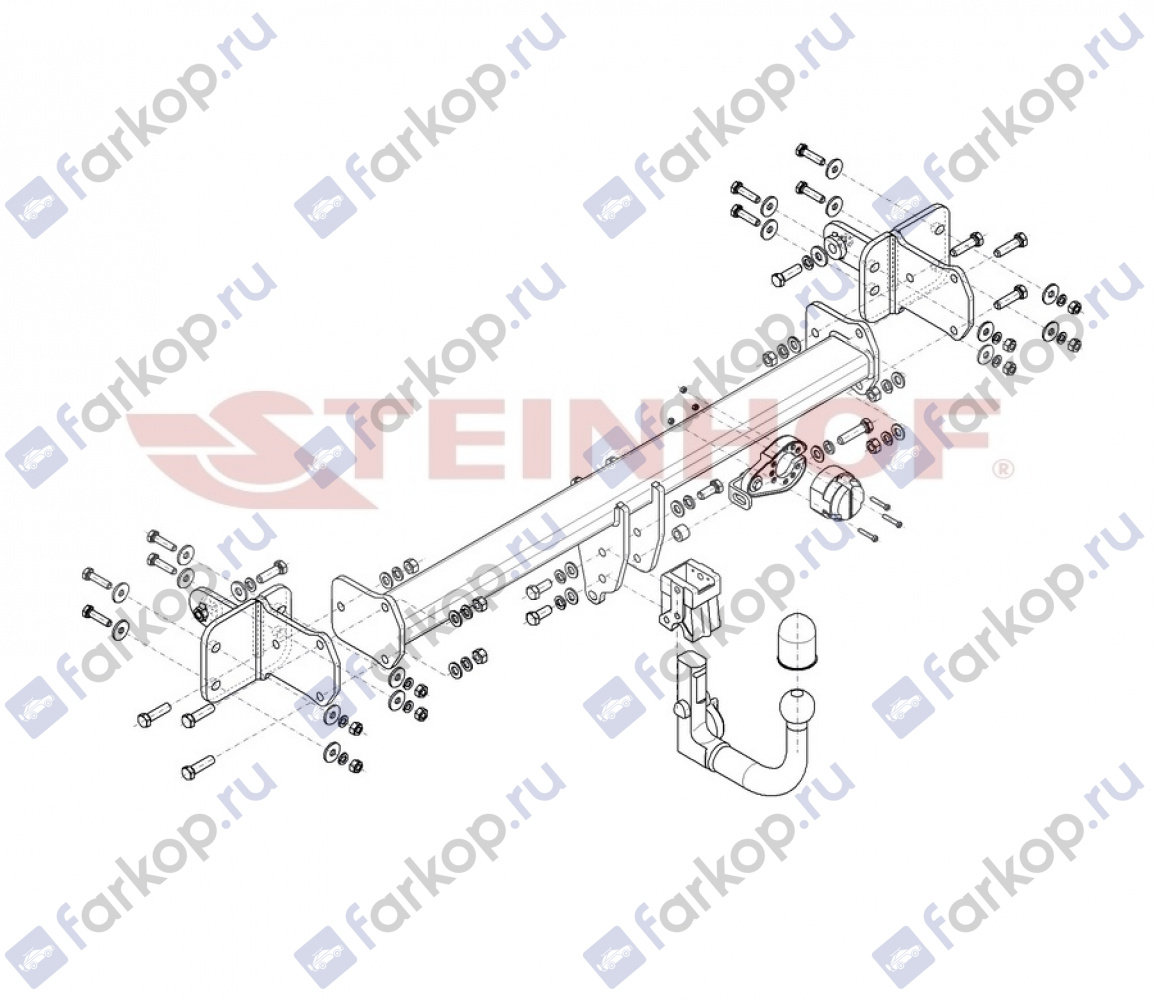 Фаркоп Steinhof для Mercedes E-Class (вкл. All-Terrain) 2016- Арт. M-176 M-176 в 