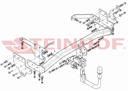 Фаркоп Steinhof для Infiniti EX30,37 2007-2013 I-027 в 