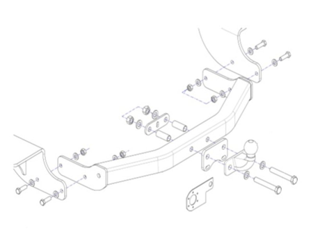 Фаркоп Oris для Geely Emgrand X7 2016-2018 9011-F в 