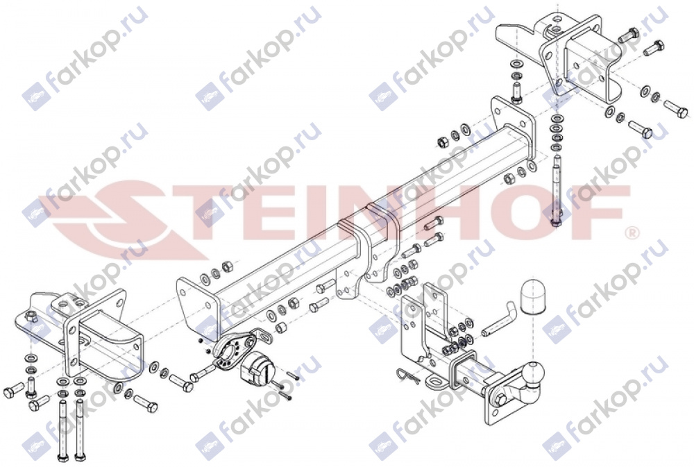 Фаркоп Steinhof для Land Rover Discovery 2017- L-108 в 