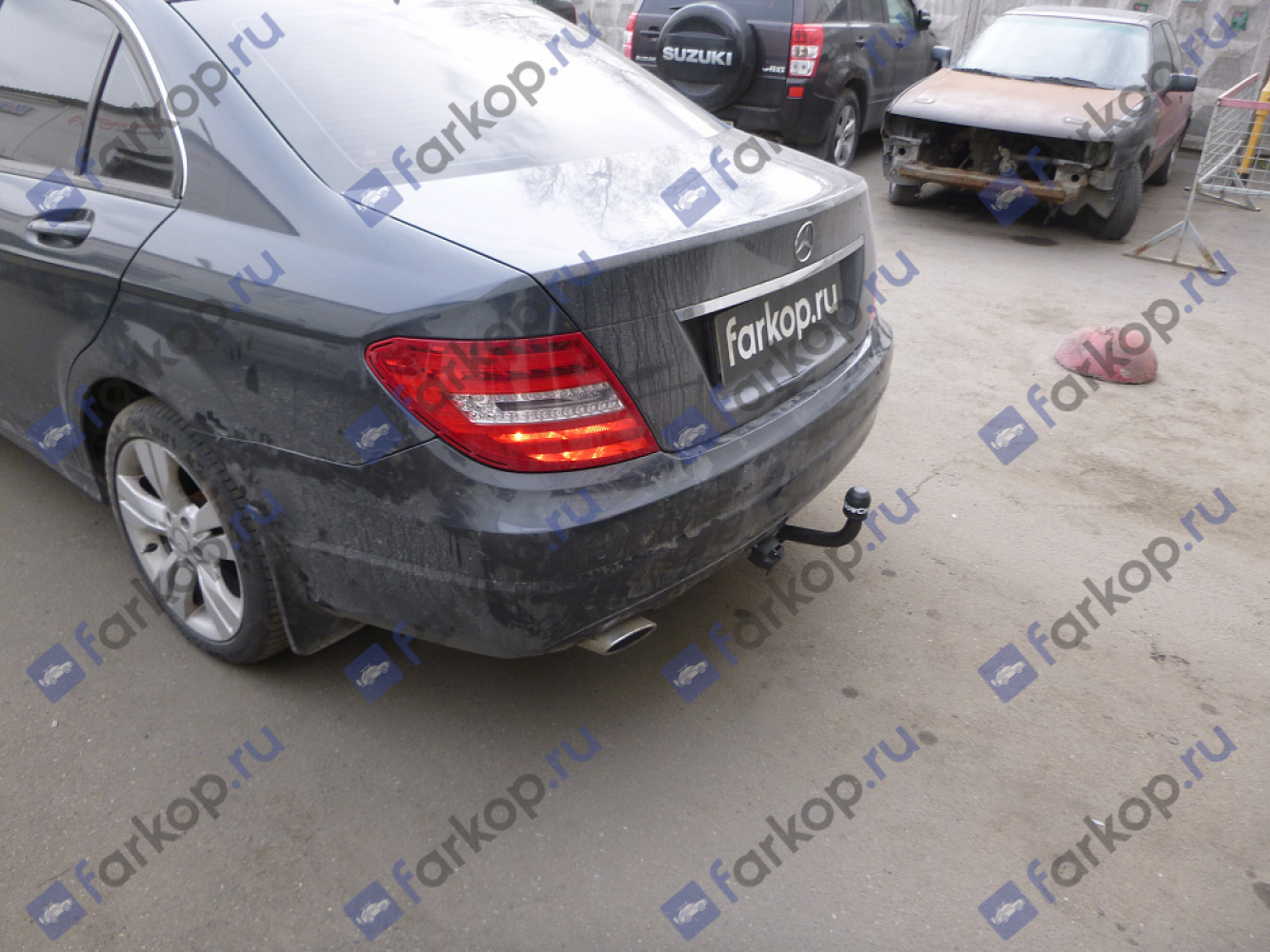 Фаркоп Aragon для Mercedes C-class (coupe C204, седан, универсал) 2007-2014 E4112CA в 